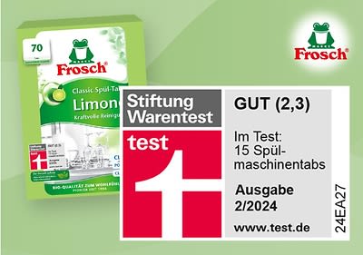 Grün & gründlich spülen mit Frosch