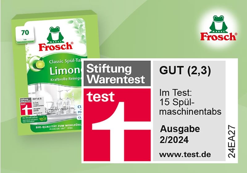 Grün & gründlich spülen mit Frosch