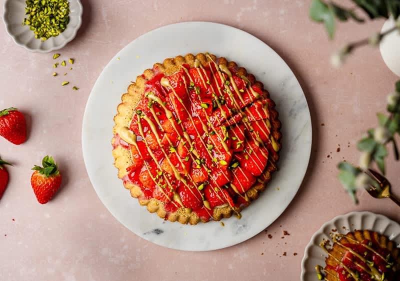 Glutenfreier Erdbeerkuchen