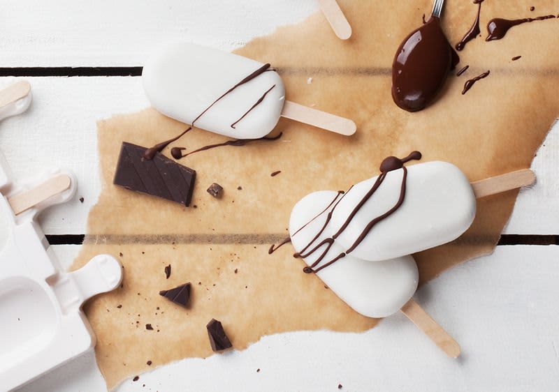 Kokos-Popsicle Eis selbst herstellen