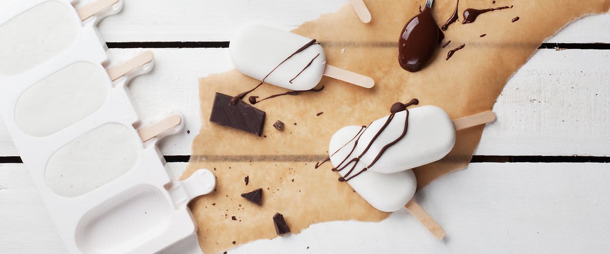 Kokos-Popsicle Eis selbst herstellen