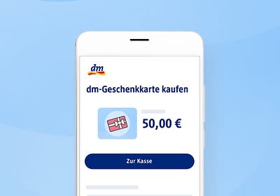 Handyscreen mit Geschenkkarten Service Seite