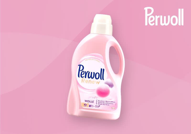 Perwoll-Waschmittel wolle rosa
