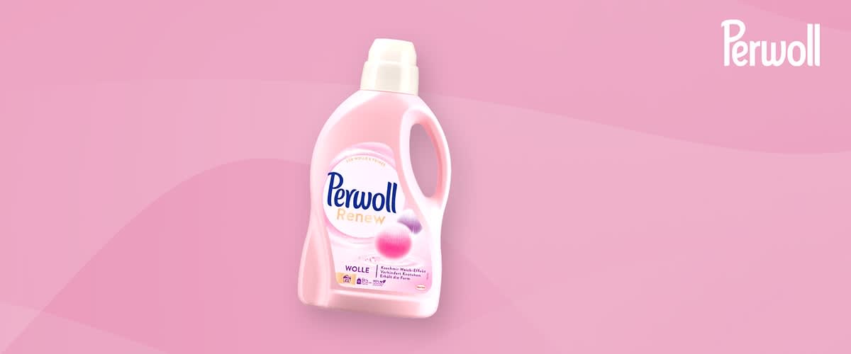 Perwoll-Waschmittel wolle rosa