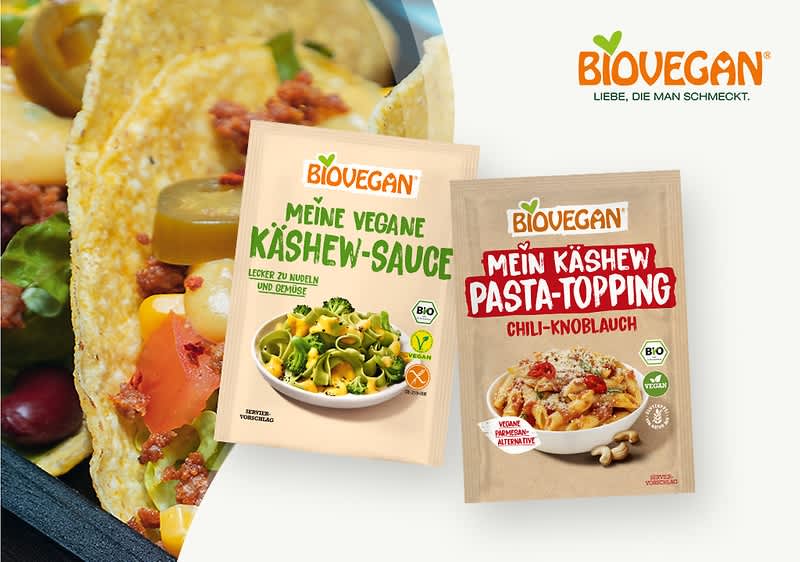 Sie sind einfach zubereitet und lecker im Geschmack: vegane Käse-Ersatzprodukte von BIOVEGAN.