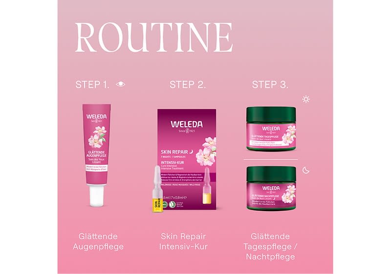 Deine Gesichtspflege Routine mit Weleda Wildrose und Weißer Tee