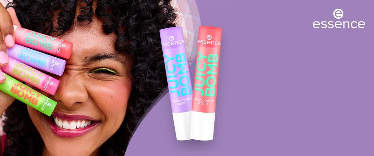 Die fruchtig frischen Lippenbalme von essence JUICY BOMB