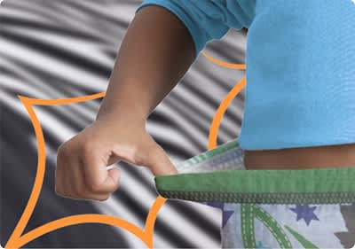 Pampers Ninjamas Pyjama Pants verfügen über das 360°-Formfit-Bündchen.