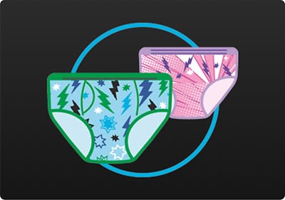 Pampers Ninjamas Pyjama Pants bieten cooles Design in zwei Farben.