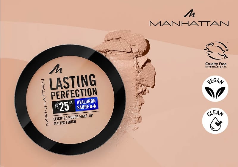 Manhattan Puder Make-up Verpackung