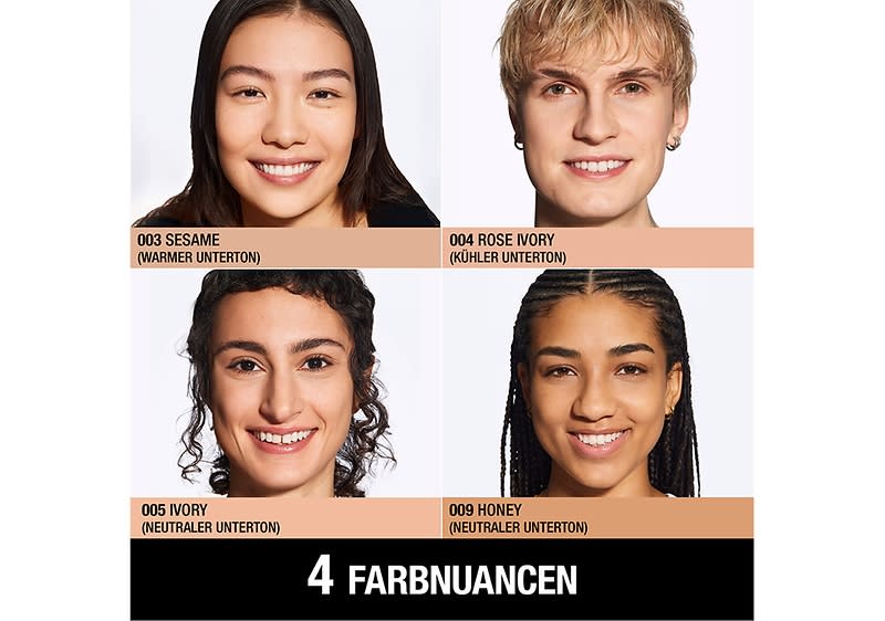 MANHATTAN Lasting Perfection erhältlich in 4 Farbnuancen