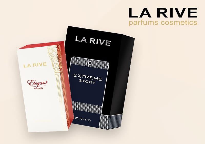 Zwei La Rive Parfumverpackungen
