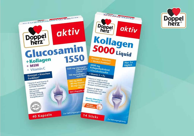 Zwei Doppelherz Glucosamin Produkte