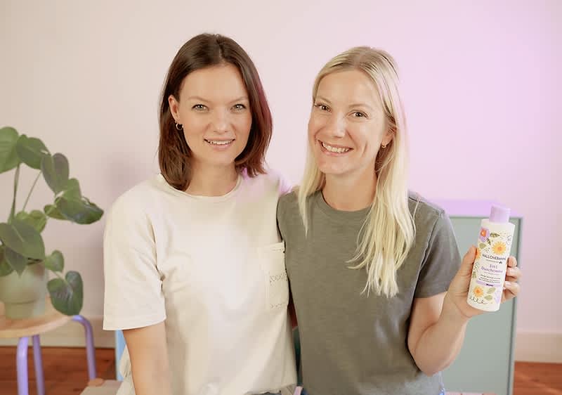 HALLOHEBAMME - Anwendungsvideo 3 in 1 Duschgel