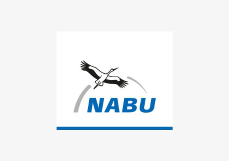 Logo des NABU mit Storch