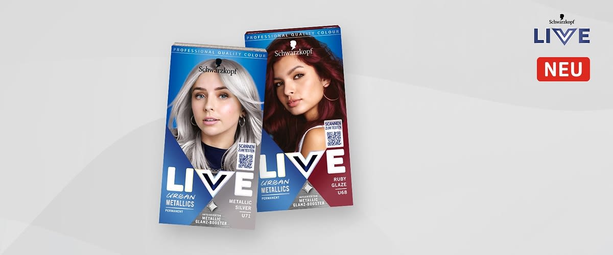 Zwei Packungen Haarfarbe von Schwarzkopf