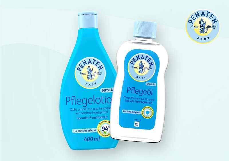 Zwei Penaten Baby Pflegeprodukte