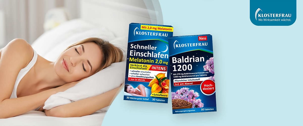 Zwei Packungen Klosterfrau-Schlafmittel
