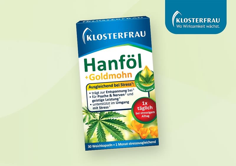 Klosterfrau Hanföl und Goldmohn Packung