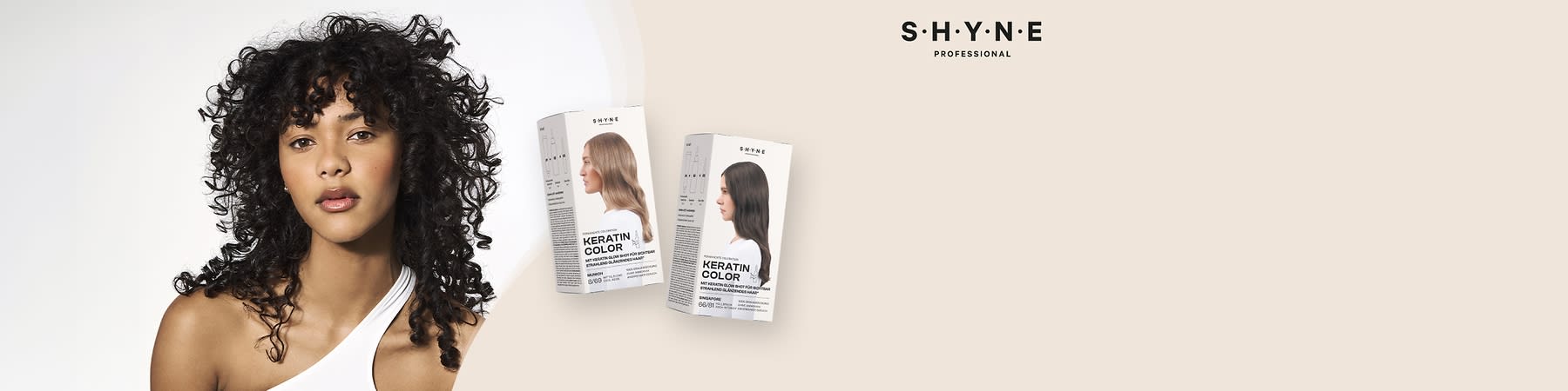 Zwei Packungen SHYNE Keratin Color