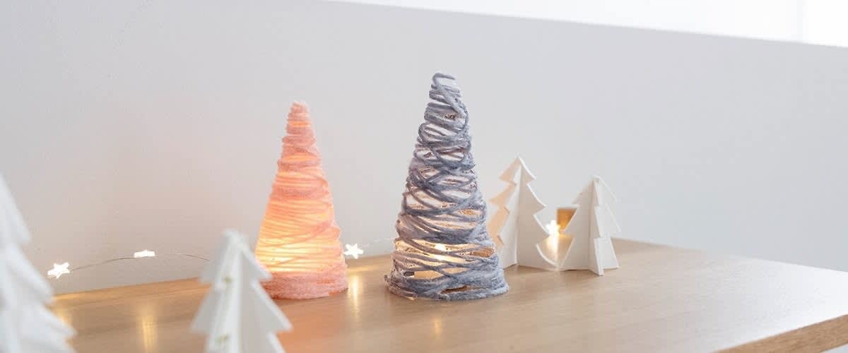 Tannenbaum aus Wolle 