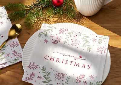 Serviette Weihnachten