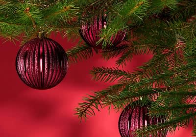 rote Christbaumkugel