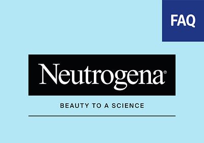 Neutrogena-Logo mit FAQ-Hinweis
