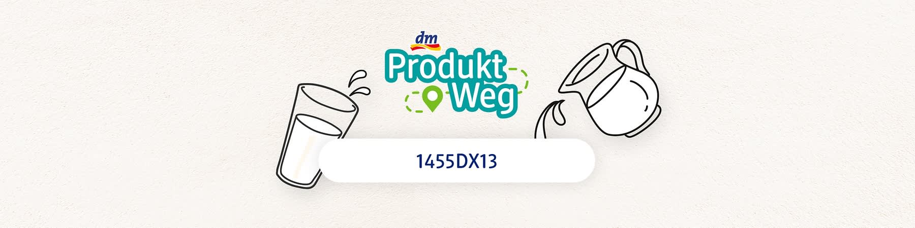 Produktweg-Logo mit Milchglas und Kanne