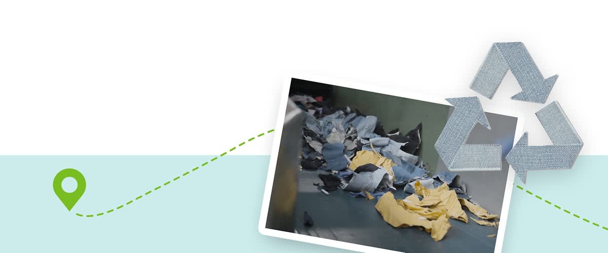 Stoffreste auf einem Tisch