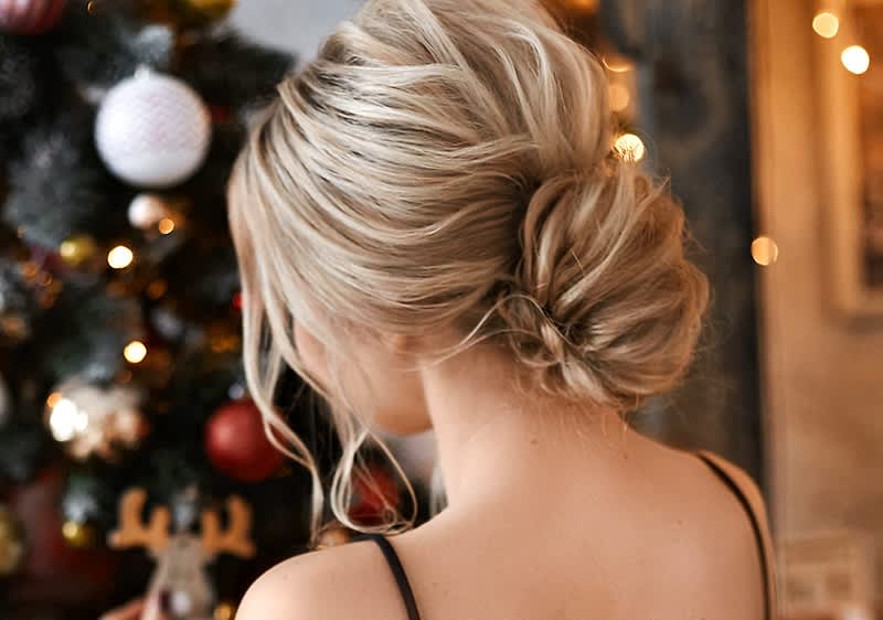 Weihnachtsfrisur