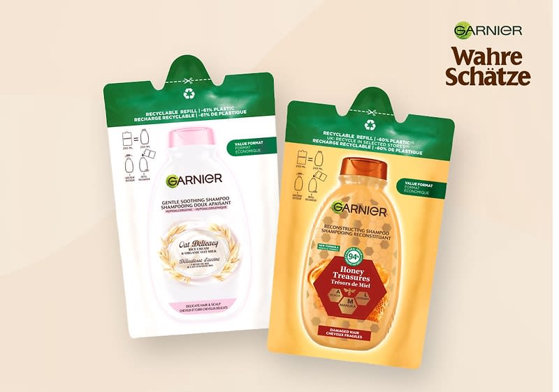 Garnier Wahre Schätze Shampoo Nachfüllpacks