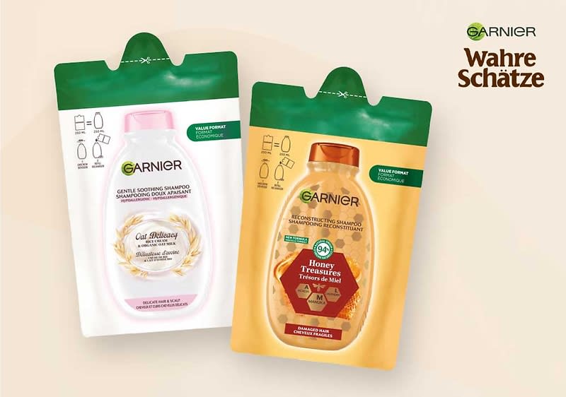 Garnier Wahre Schätze Shampoo Nachfüllpacks
