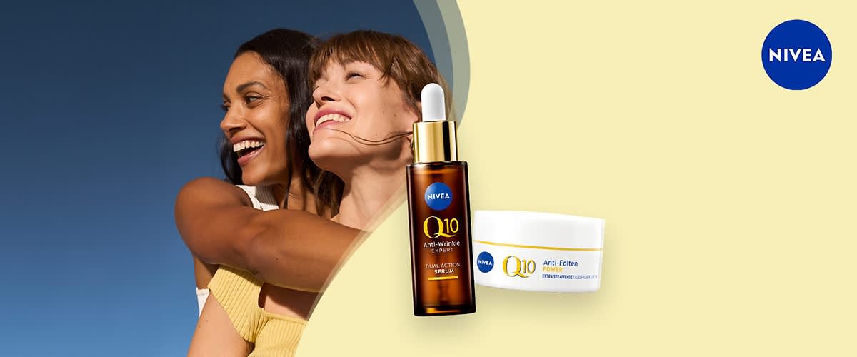 Zwei Produkte von Nivea Q10