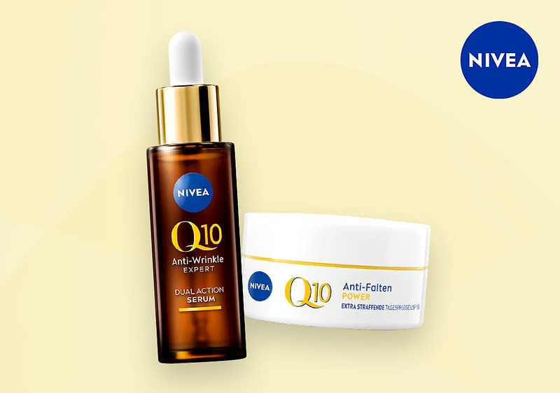 Zwei Produkte von NIVEA Q10