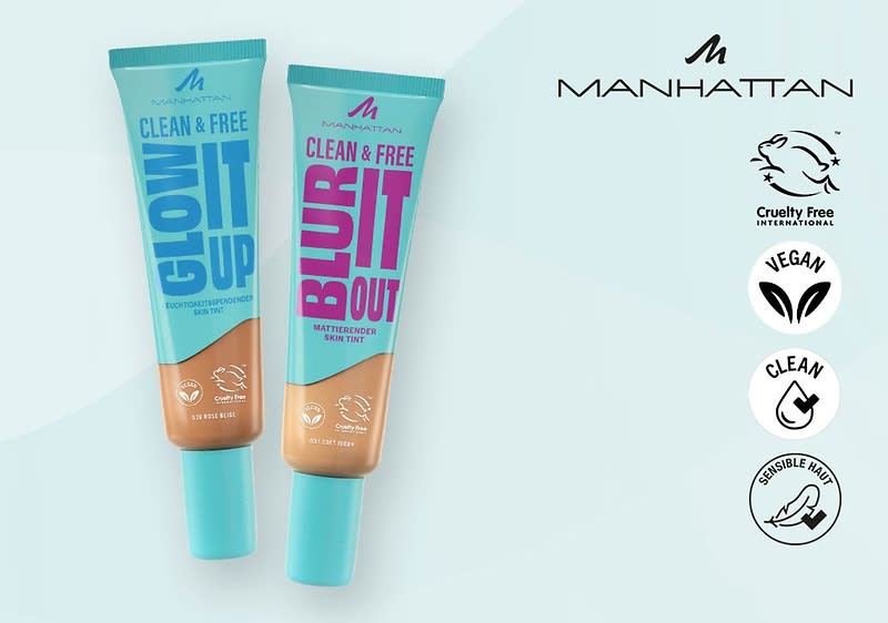 Zwei Tuben Manhattan Make-up-Produkte