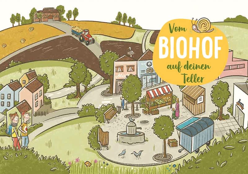 dmBio Kinderbuch vom Biohof auf deinen Teller