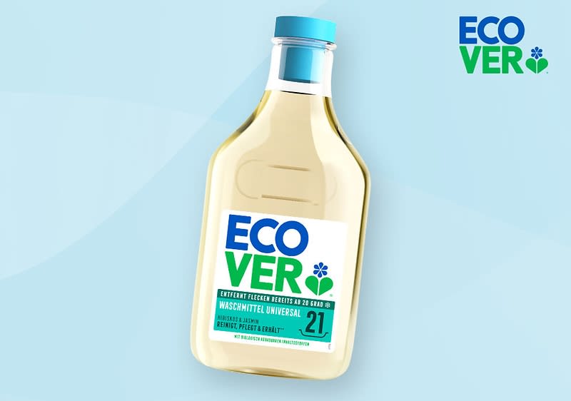Ecover Waschmittel und Waschpulver Verpackungen