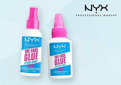 Zwei NYX Gesichtskleber-Produkte