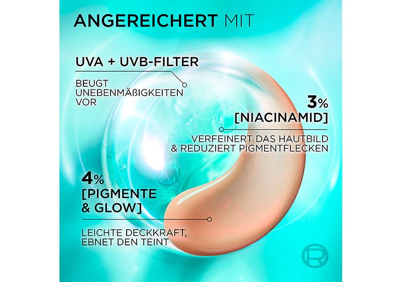 Produkt mit Textur und Benefits