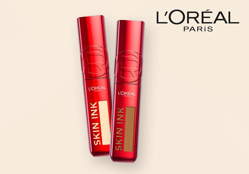 Zwei rote L'Oréal Skin Ink Concealer