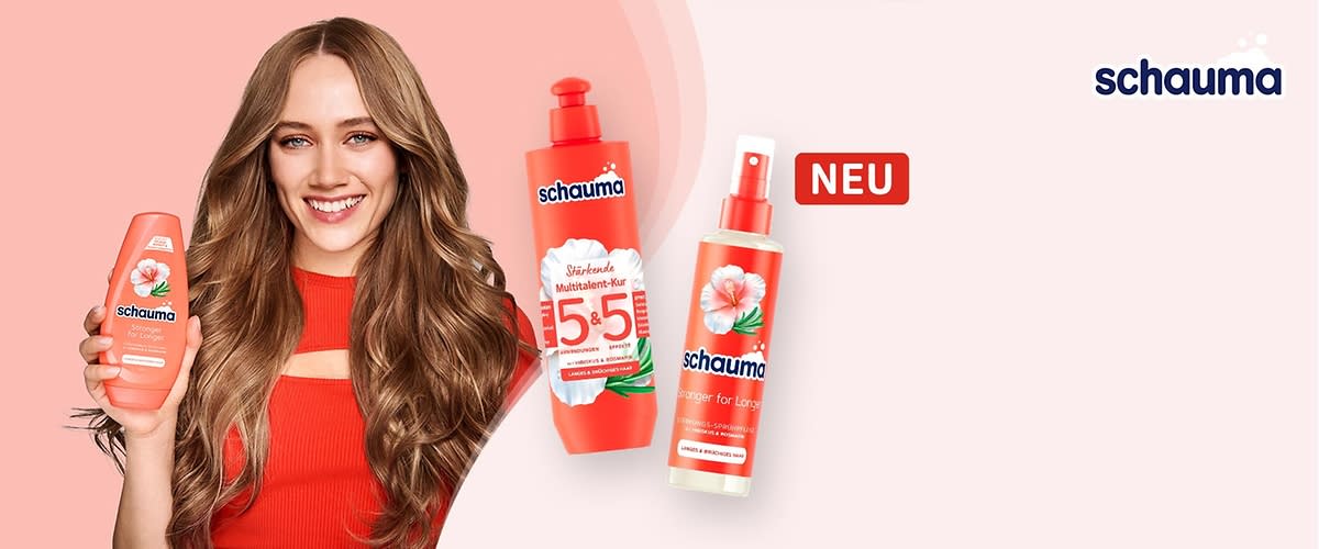 schauma Produkte der Serie Stronger for Longer