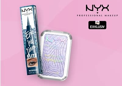 Rosa Hintergrund mit NYX-Logo