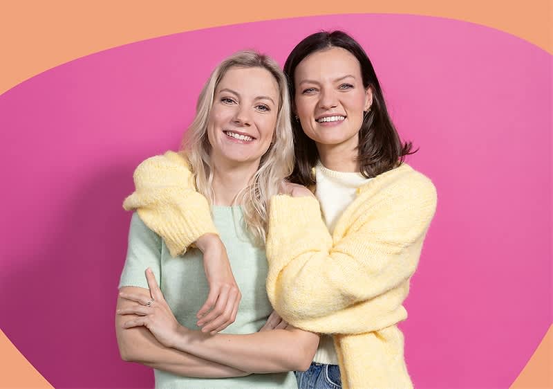 Anja Stern und Marie Kuon von HalloHebamme im Potrait