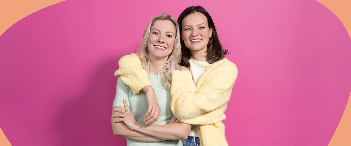 Anja Stern und Marie Kuon von HalloHebamme im Potrait
