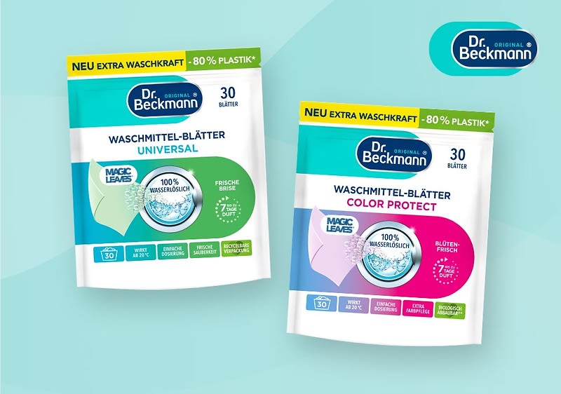 Die Magic Leaves von Dr. Beckmann sparen Platz und schonen die Umwelt.