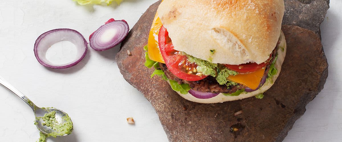 Linsen-Walnuss-Burger Rezept