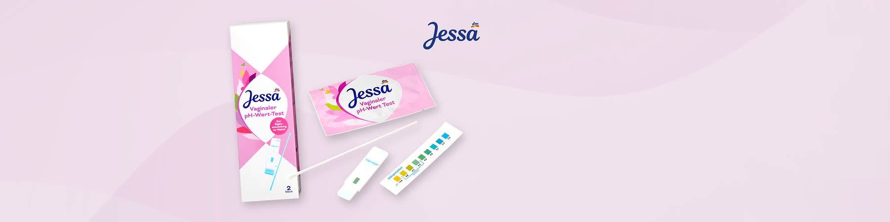 Zwei Packungen Jessa pH-Wert-Test