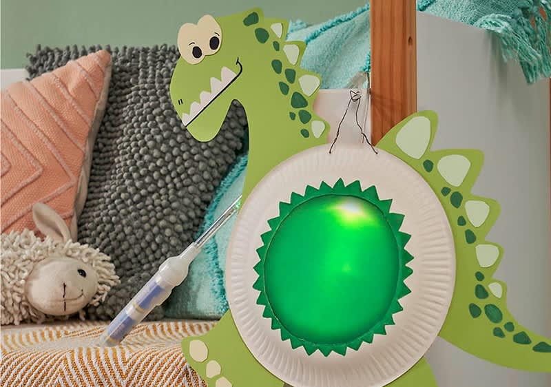 Dino-Laterne basteln: ideal für Kinder