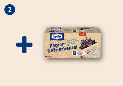 Füge eine Packung Toppits Papier-Gefrierbeutel Deinem Warenkorb hinzu.